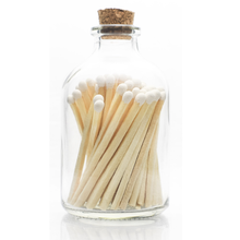  White Tip -  Small Safety Matches -Apothecary Glass Jar