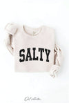 SALTY sweatshirt: TAN / XL