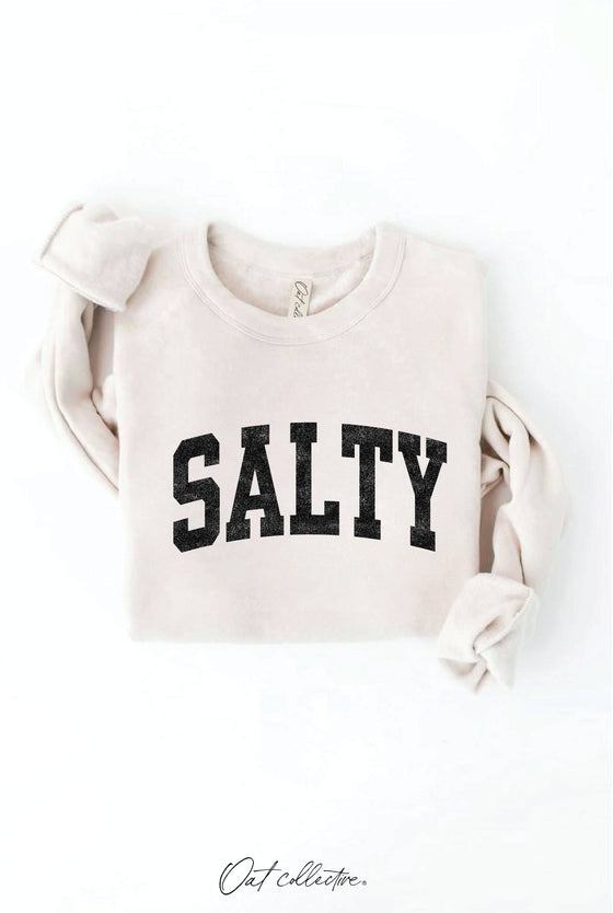 SALTY sweatshirt: TAN / XL