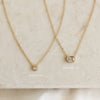 CZ Chain Necklace: Gold / Emerald Cut Curb Chain