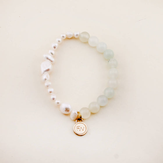 Pearl + Jade Bracelet