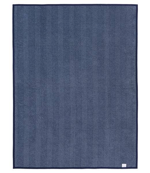 Harborview Herringbone Blanket: Navy