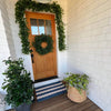 Lobster Rope™ Doormat: Navy & Light Tan Cabana Stripes: Large (24" x 36")
