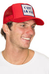 C'est La Vie Trucker Hat in Red