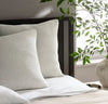 Ribbed Knit Sham, 26" x 26": Mist