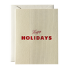 Happy Holidays No. 56: Creme / Single Card