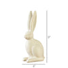 Small Ceramic Sitting Hare- Matte White