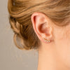 Gold Lucy Climber Studs