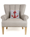 Stripe Anchor Hook Pillow