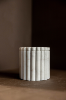  Marble Fluted Jar Canister