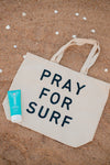 Pray For Surf Beach Bag