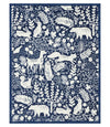 Whimsical Woods Navy Mini Blanket: Mini