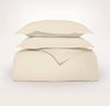 Percale Hemmed Duvet Set: Shore / King/Cal. King