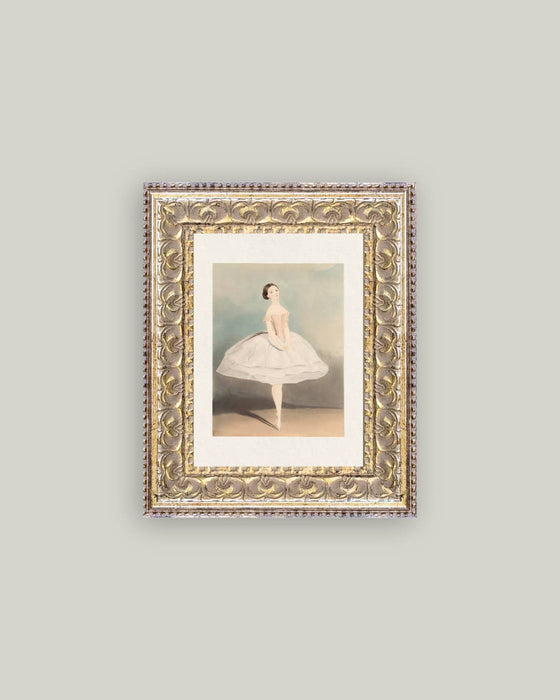 Ballerina Framed Antique Art