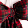 Plaid Red Fabric Bows: Small