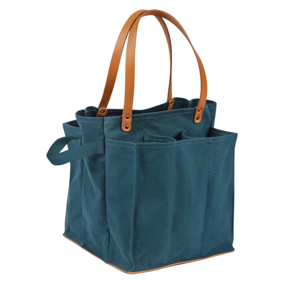 Blue Stripe Canvas Tote