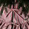 Red Stripe Ruffle Tree Skirt