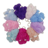 Cut Rabbit Pom Pom Key Chain KC0225-5! (6PC): L. GREY