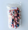 Candy: Large Lollies: American Sweet Tart: USA Flag Lollipops: 12 ct Bag