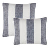 Awning Stripe Pillow Cover | Navy: 20" Square
