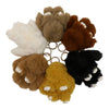 Cut Rabbit Pom Pom Key Chain KC0225-5! (6PC): BEIGE