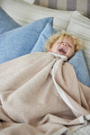 Harborview Herringbone Blanket: Tan