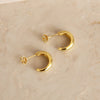 Emery Semi Hoops: Gold