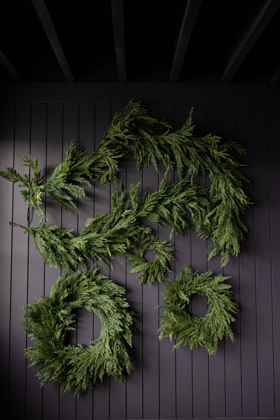 Norfolk & Cypress Wreath