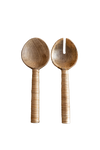 Rattan Salad Server Set