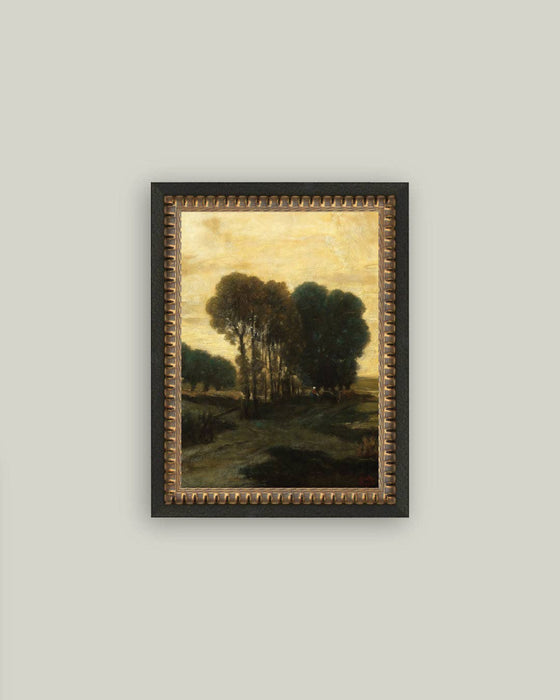 Clump of Trees Framed Antique Art