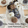 Pumpkin Small Velvet, Valentine's mantel, Autumn table, Gift: Emerald