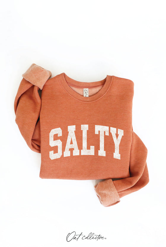 SALTY sweatshirt: TAN / XL