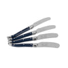 4-Piece Spreader Set with Navy Handles