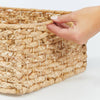 Hyacinth Kitchen Basket with Handles 13 x 12 x 6: Natural