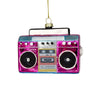 Pink Boombox Christmas Ornament