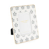 Decorative photo frame with floral pattern on a white background
