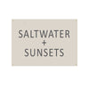 Saltwater + Sunsets Canvas Flag