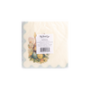 Vintage Easter Bunny Scallop Paper Cocktail Napkin