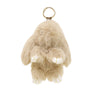 Cut Rabbit Pom Pom Key Chain KC0225-5! (6PC): BEIGE