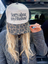 Sorry about my Husband / Wife Vintage Trucker Hat: Husband/Black