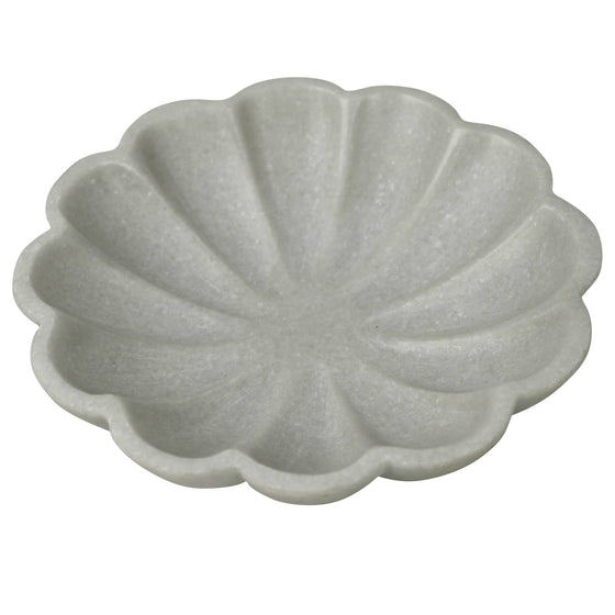 Scalloped Marble Bowl