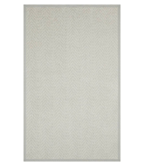 Harborview Herringbone Blanket: Light Grey