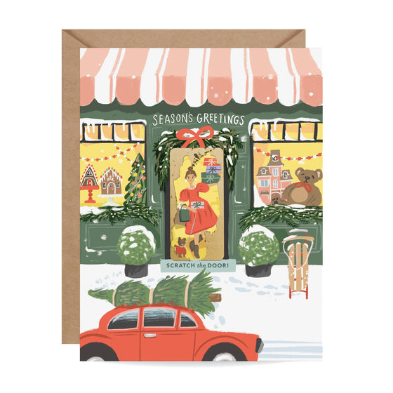 Scratch-off Toy Shop Card