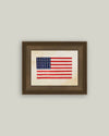 Thirty-Six Star Flag Framed Antique Art: 10x8