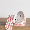 Red Cursive Writing Merry Christmas Ribbon: Large