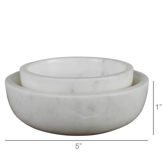 Marble Bowls, Set of 2