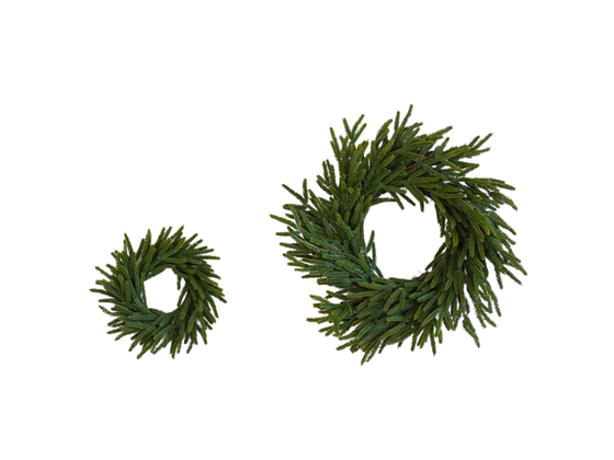 Norfolk Pine Faux Christmas Wreath 24"