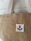 Navy Anchor Tote Bag