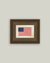 Thirty-Six Star Flag Framed Antique Art: 10x8