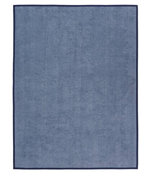 Harborview Herringbone Blanket: Navy